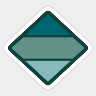 Green Basic Diamond Sticker